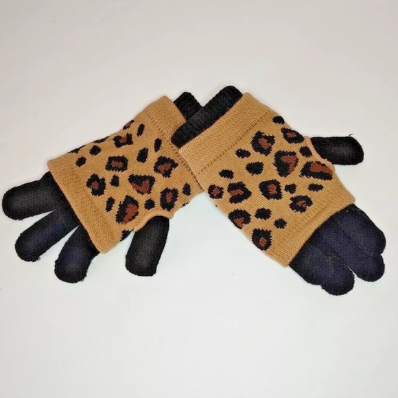 1 Pair Ladies' Gloves 3-in-1 Acrylic Polyester Spandex Assorted Color Choice New - Picture 3 of 9